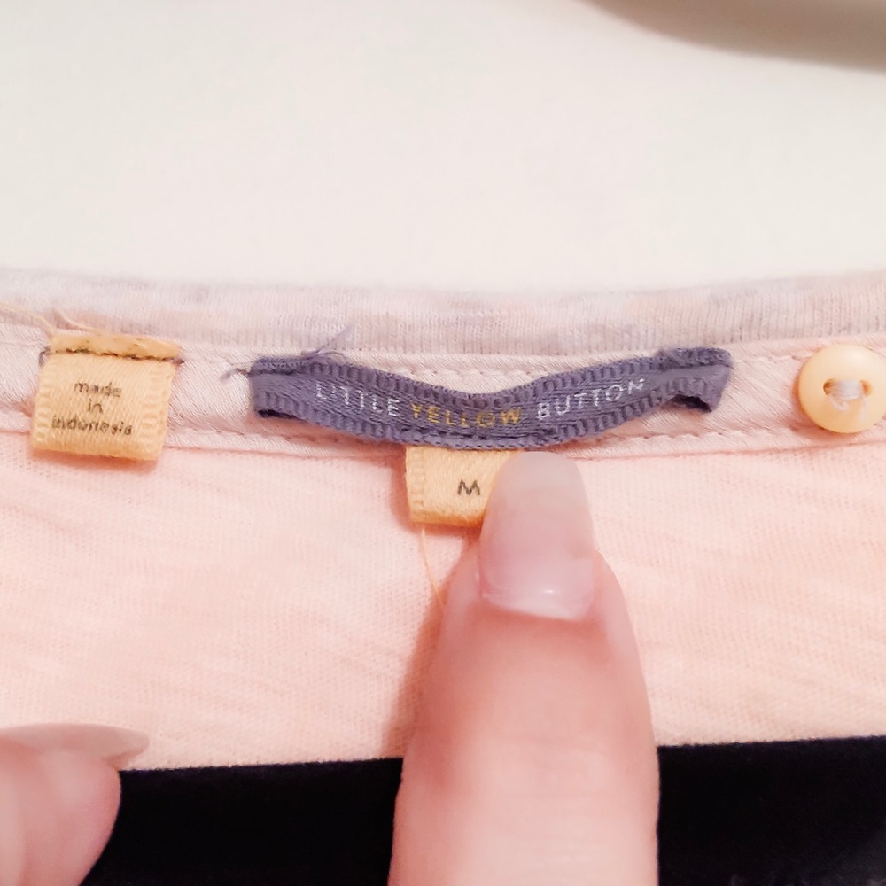 Anthropologie little yellow button top